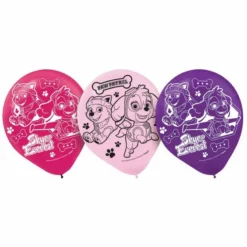 Paw Patrol Girl 30cm Latex Balloons - 6 Pack