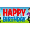 The Wiggles Plastic Party Banner - 150cm X 30cm