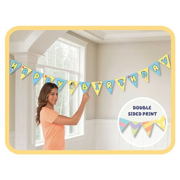 Bluey Bunting Paper Banner 3 Bluey Bunting Paper Banner