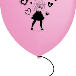 Amscan Party Supplies The Wiggles 30cm Latex Balloons Emma Pink 6 Pack