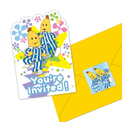 ABC Kids Bananas In Pyjamas Postcard Invitations With Envelopes 8 Pack