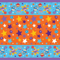 ABC Kids Giggle And Hoot Plastic Tablecover 2.4m X 1.3m