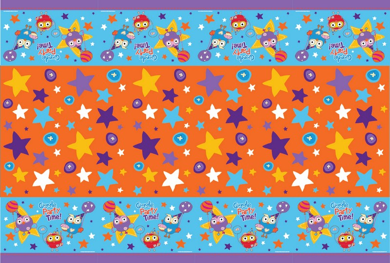 ABC Kids Giggle And Hoot Plastic Tablecover 2.4m X 1.3m 3 ABC Kids Giggle And Hoot Plastic Tablecover 2.4m X 1.3m