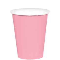 Amscan Party Supplies Paper Cups 266ml Pink 20 Pack