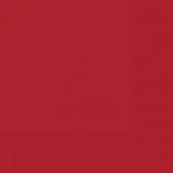 Amscan Party Supplies Lunch Napkins 2 Ply 33cm X 33cm Red 20 Pack