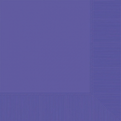 Amscan Party Supplies Lunch Napkins 2 Ply 33cm X 33cm Purple 20 Pack