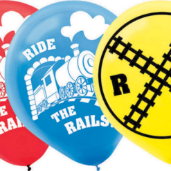 Amscan Party Supplies Trains 30cm Latex Balloon