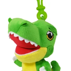 CA Australia Dino Mights T-Rex Clip On Plush Toy 8cm Green