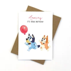 Bluey Hooray Birthday Card 11cm X 15cm