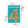 Candle Bark Creations 4 In Freckles Birthday Card -Soft Toys store CB FA004