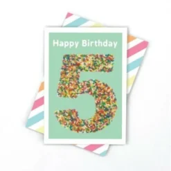 Candle Bark Creations 5 In Freckles Birthday Card