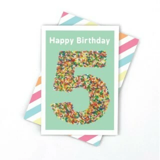 Candle Bark Creations 5 In Freckles Birthday Card 3 Candle Bark Creations 5 In Freckles Birthday Card