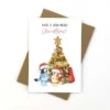Candle Bark Creations Christmas Bluey Christmas Card -Soft Toys store CB XS69