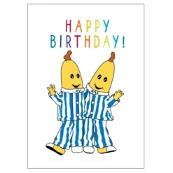 ABC Kids Bananas In Pyjamas B1 And B2 Birthday Card 11cm X 15cm