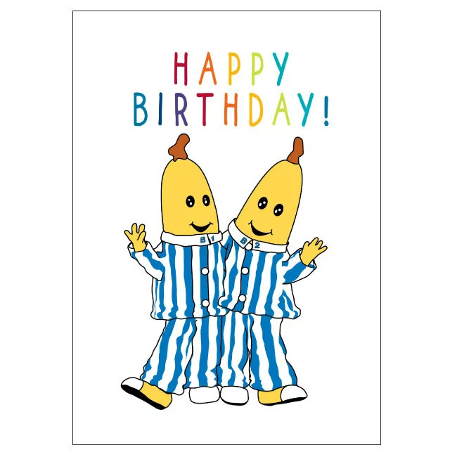 ABC Kids Bananas In Pyjamas B1 And B2 Birthday Card 11cm X 15cm 3 ABC Kids Bananas In Pyjamas B1 And B2 Birthday Card 11cm X 15cm