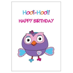 Giggle & Hoot ABC Kids Hootabelle Birthday Card 11cm X 15cm