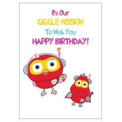 Giggle & Hoot ABC Kids Hootagadget Birthday Card 11cm X 15cm
