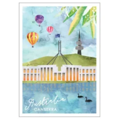 Candle Bark Creations Among The Gum Trees Canberra Greeting Card 11cm X 15cm