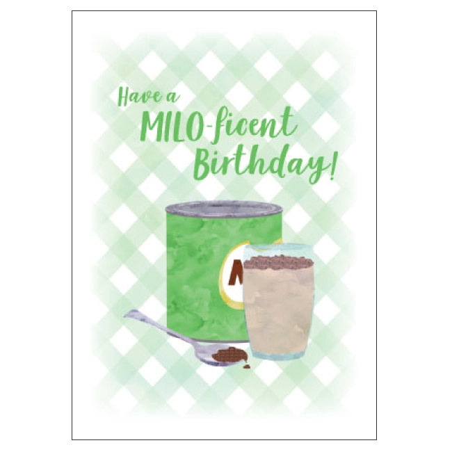 Candle Bark Creations Matilda's Milk Bar Milo-Ficient Birthday Card 11cm X 15cm 3 Candle Bark Creations Matilda's Milk Bar Milo-Ficient Birthday Card 11cm X 15cm