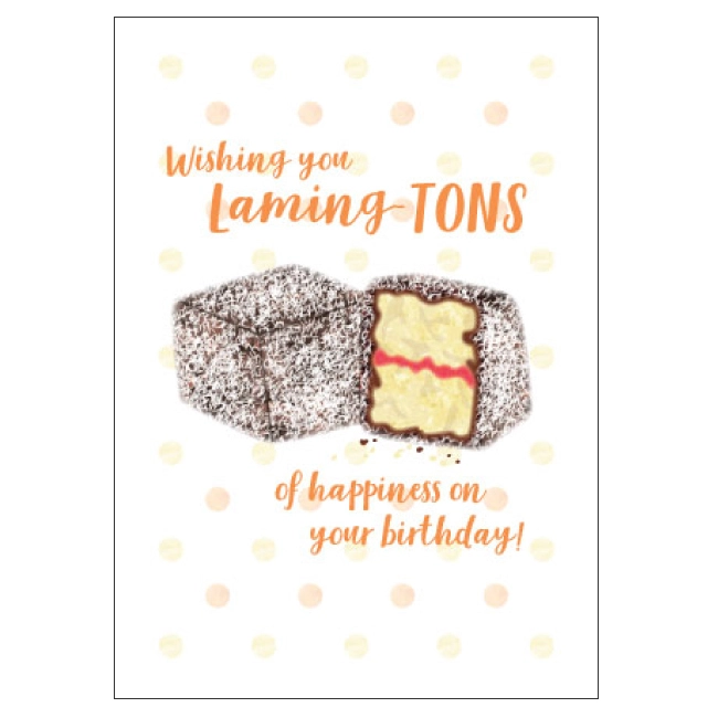 Candle Bark Creations Matilda's Milk Bar Lamingtons Birthday Card 11cm X 15cm 3 Candle Bark Creations Matilda's Milk Bar Lamingtons Birthday Card 11cm X 15cm