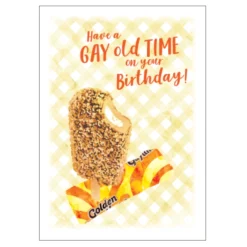 Candle Bark Creations Matilda's Milk Bar Gay Old Time Birthday Card 11cm X 15cm
