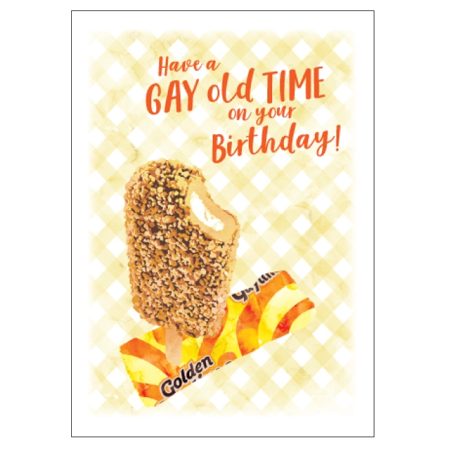 Candle Bark Creations Matilda's Milk Bar Gay Old Time Birthday Card 11cm X 15cm 3 Candle Bark Creations Matilda's Milk Bar Gay Old Time Birthday Card 11cm X 15cm