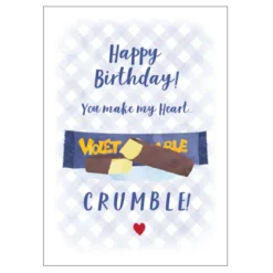 Candle Bark Creations Matilda's Milk Bar Violet Crumble Birthday Card 11cm X 15cm