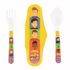 The Wiggles We're All Fruit Salad 2pc Travel Cutlery Set