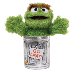 Sesame Street Oscar The Grouch Soft Plush Toy 28cm