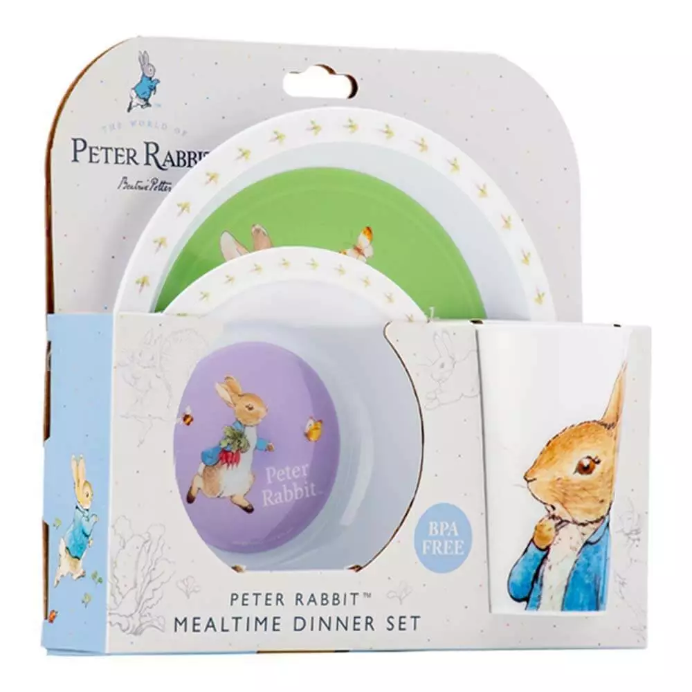 Peter Rabbit 3 Piece Dinner Set 4 Peter Rabbit 3 Piece Dinner Set - Image 2