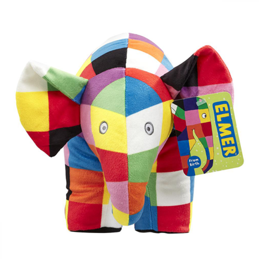 Elmer The Patchwork Elephant Baby Soft Plush Toy 20cm 4 Elmer The Patchwork Elephant Baby Soft Plush Toy 20cm - Image 2