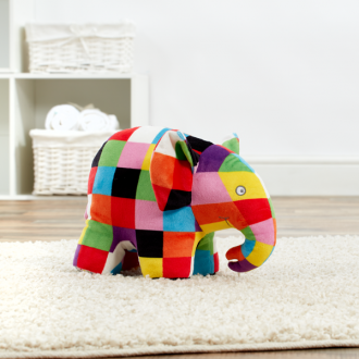 Elmer The Patchwork Elephant Baby Soft Plush Toy 20cm 6 Elmer The Patchwork Elephant Baby Soft Plush Toy 20cm - Image 4