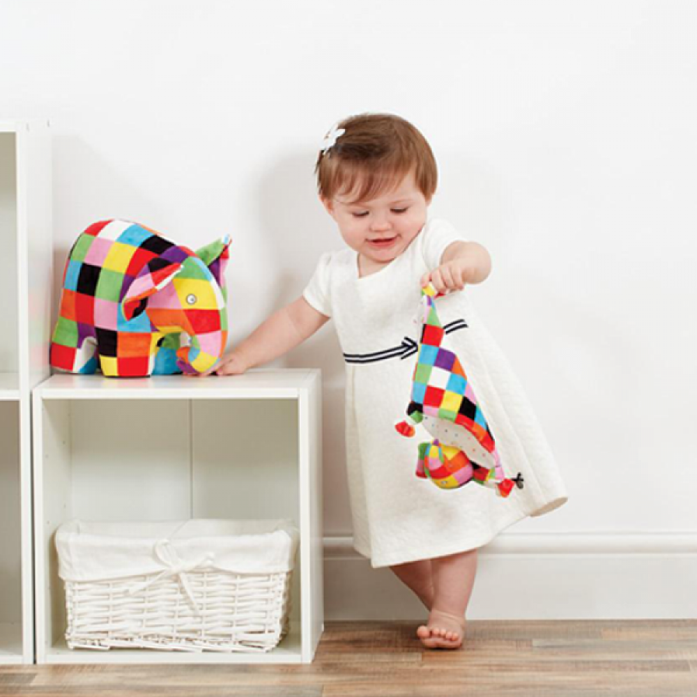 Elmer The Patchwork Elephant Baby Soft Plush Toy 20cm 7 Elmer The Patchwork Elephant Baby Soft Plush Toy 20cm - Image 5