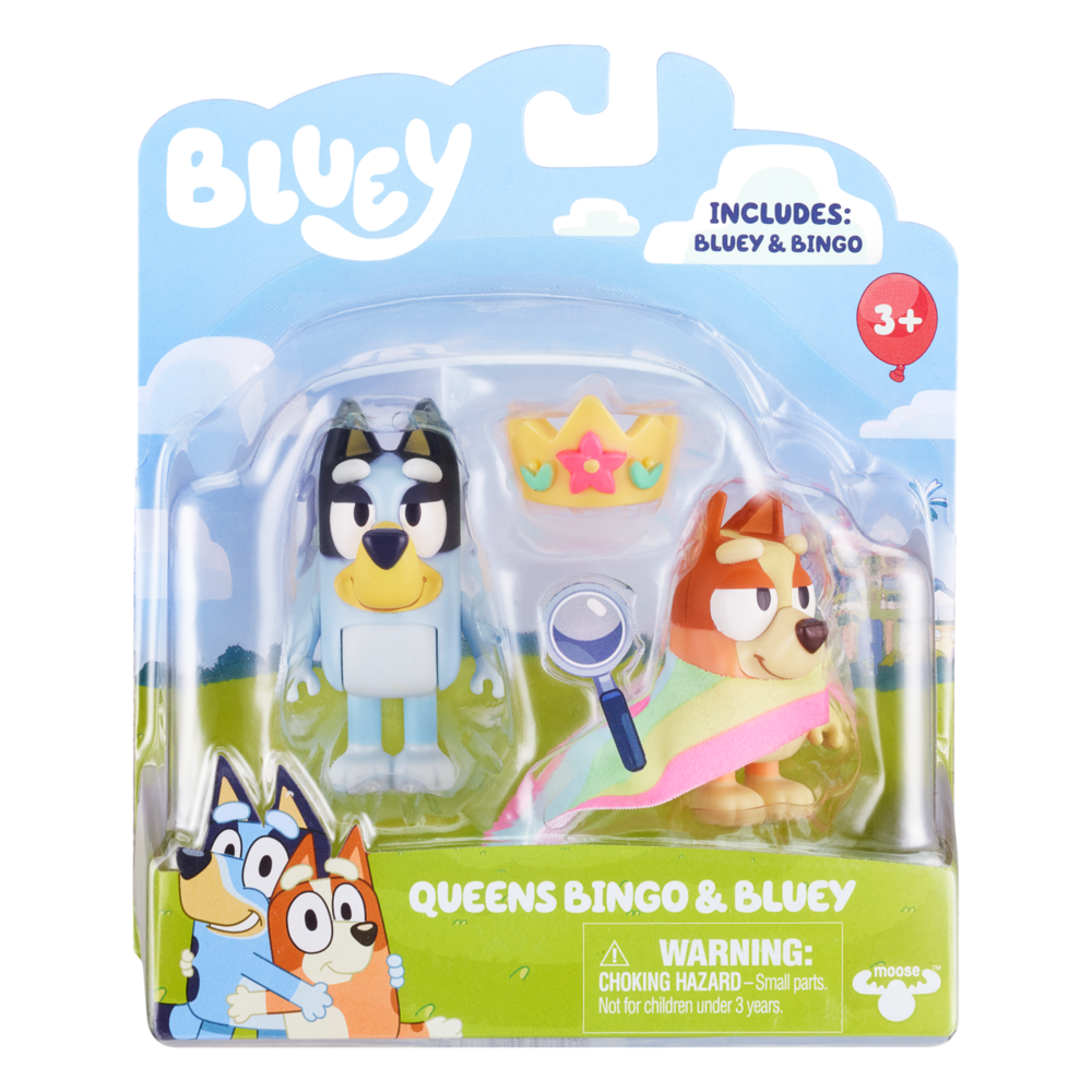 Bluey Queens Bingo & Bluey Figurines 2 Pack 4 Bluey Queens Bingo & Bluey Figurines 2 Pack - Image 2