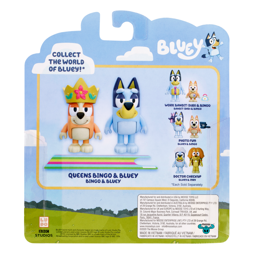 Bluey Queens Bingo & Bluey Figurines 2 Pack 7 Bluey Queens Bingo & Bluey Figurines 2 Pack - Image 5