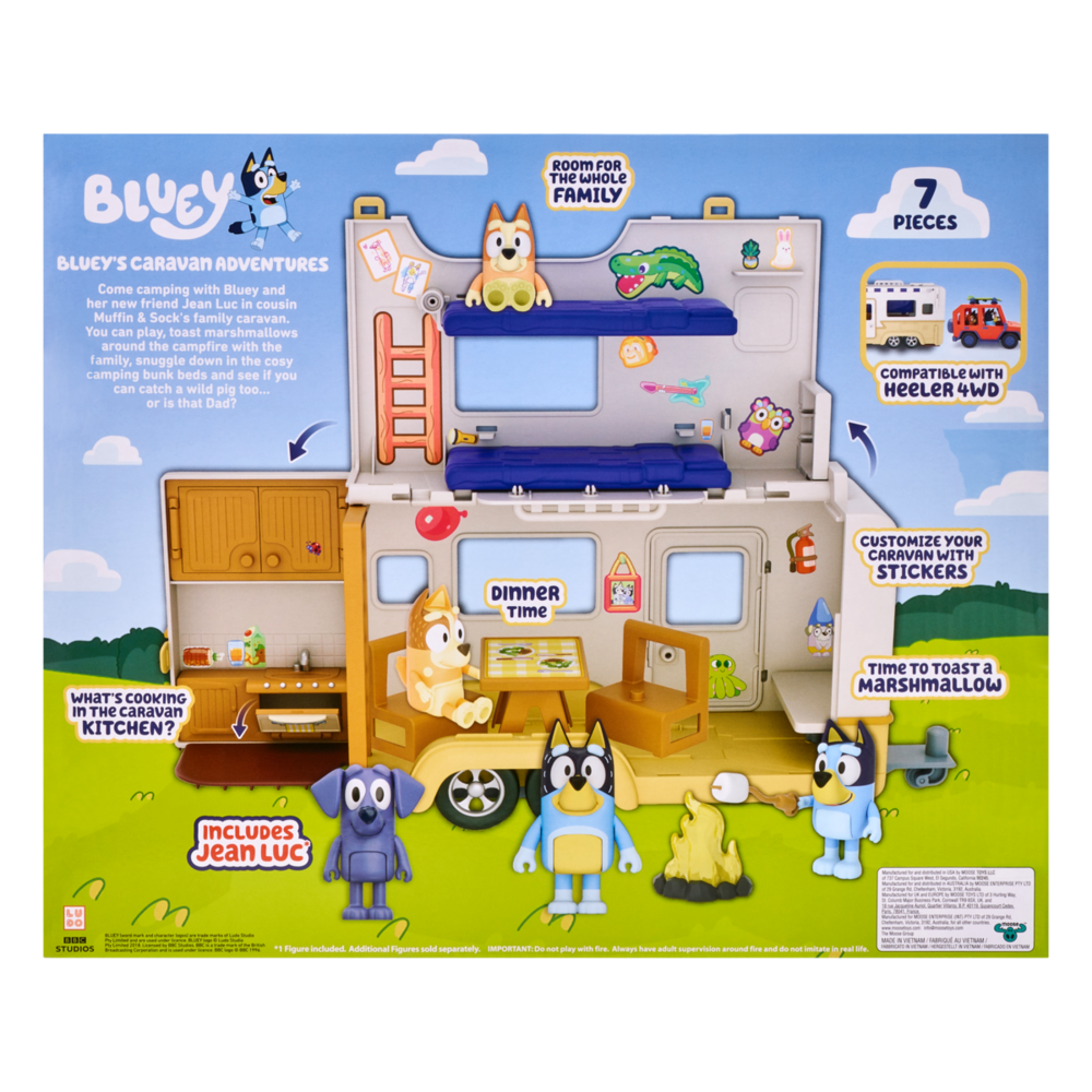 Bluey's Caravan Adventures Playset With Jean Luc 7 Bluey's Caravan Adventures Playset With Jean Luc - Image 5