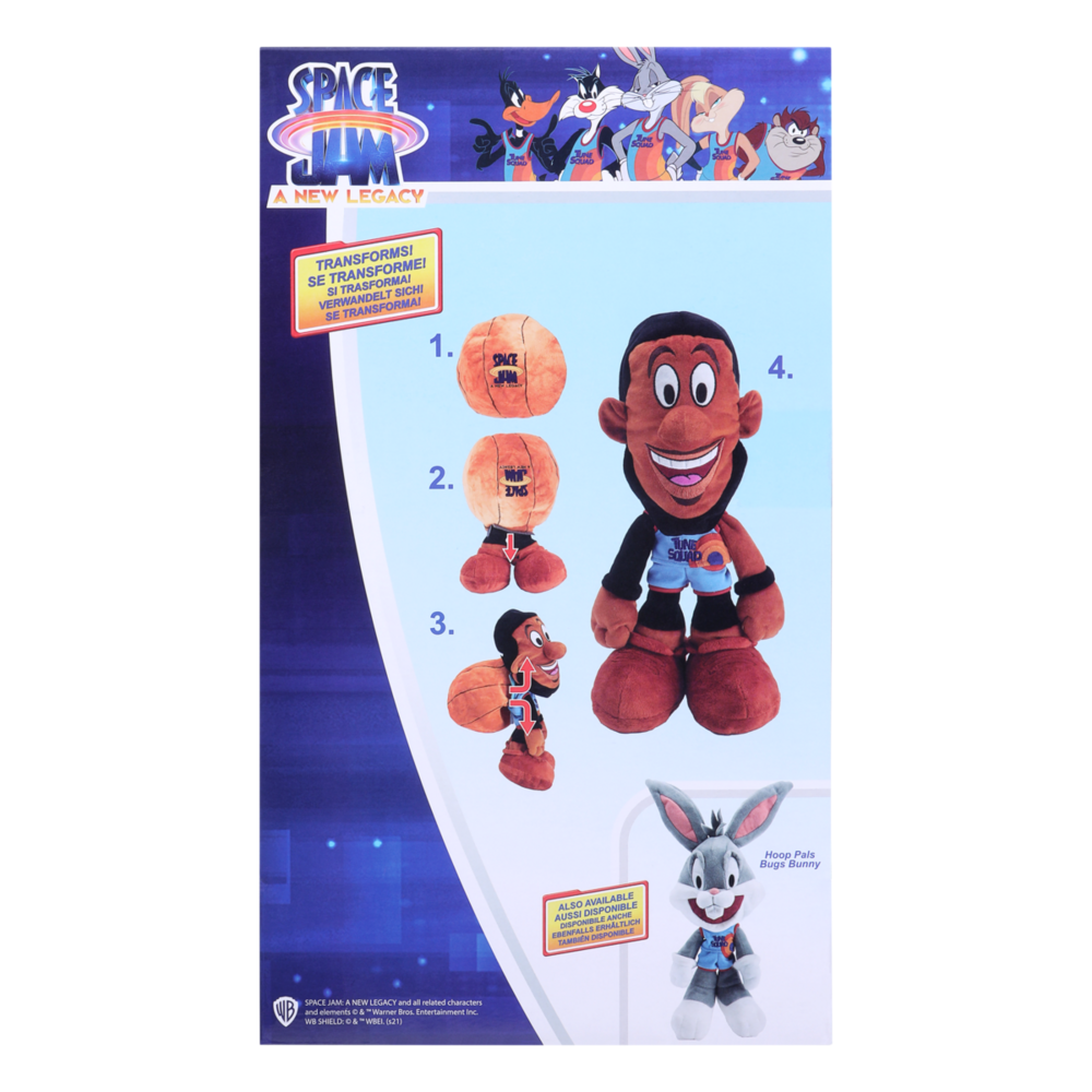 Space Jam Lebron James Transforming Hoop Pals Plush Toy 30cm 6 Space Jam Lebron James Transforming Hoop Pals Plush Toy 30cm - Image 4