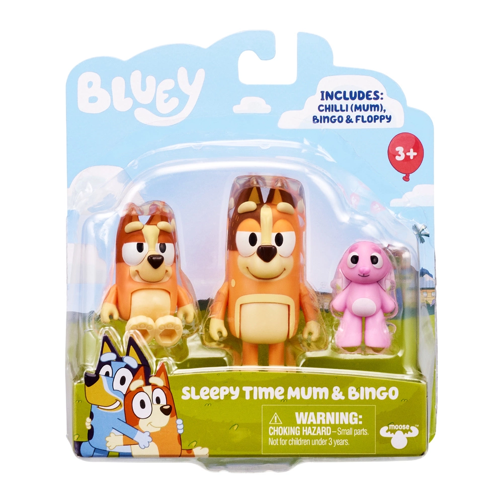 Bluey Sleepytime 2-Pack: Mum, Bingo & Floppy 4 Bluey Sleepytime 2-Pack: Mum, Bingo & Floppy - Image 2