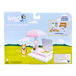 Bluey Ice Cream Cart With Bingo Figurine Vehicle Playset -Soft Toys store MO 17161CART 3