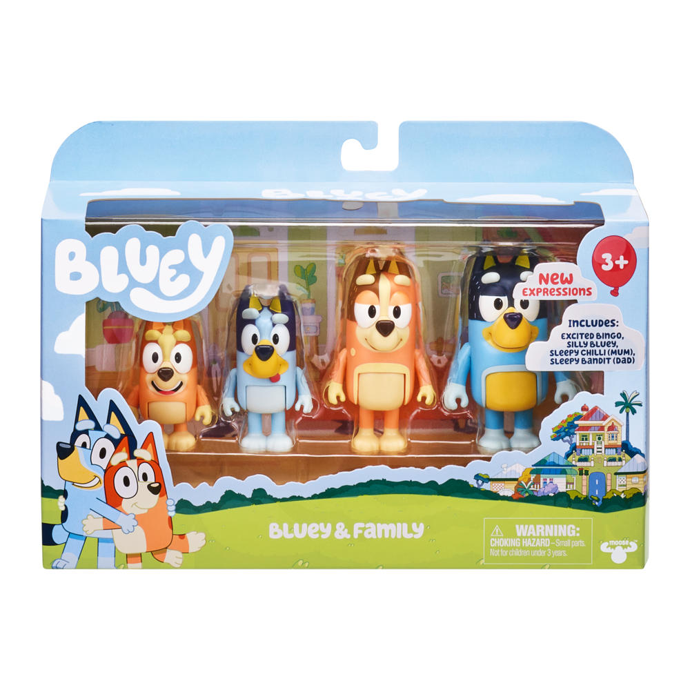 Bluey & Family New Expressions Mini Figurines 4 Pack 7.5cm 4 Bluey & Family New Expressions Mini Figurines 4 Pack 7.5cm - Image 2
