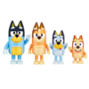 Bluey & Family New Expressions Mini Figurines 4 Pack 7.5cm -Soft Toys store MO 17195