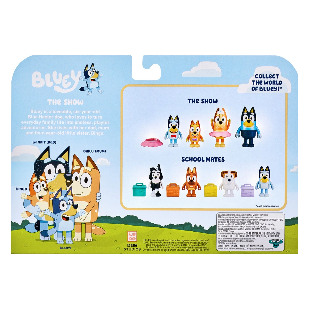 Bluey The Show Family Figurines 4 Pack 6 Bluey The Show Family Figurines 4 Pack - Image 4