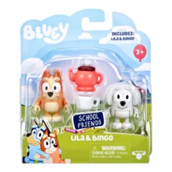 Bluey School Friends Tea Party With Lila & Bingo Figurines 2 Pack -Soft Toys store MO 17341 LILA 2