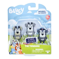 Bluey School Friends The Terriers Figurines 3 Pack -Soft Toys store MO 17341 TERRIERS 2