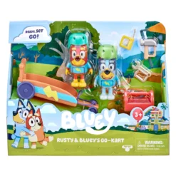 Bluey Rusty & Bluey's Go-Kart Vehicle Playset 8 Bluey Rusty & Bluey's Go-Kart Vehicle Playset -Soft Toys store MO 17356 17357 2