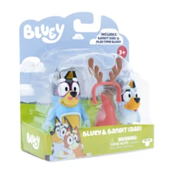 Bluey Figure 2 Pack Bluey & Bandit (Dad) -Soft Toys store MO 17527 BLUEYBANDIT 6