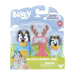 Bluey Figure 2 Pack Bluey & Bandit (Dad) -Soft Toys store MO 17527 BLUEYBANDIT 7