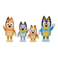 Bluey Heeler Family Mini Figures 7.5cm 4 Pack