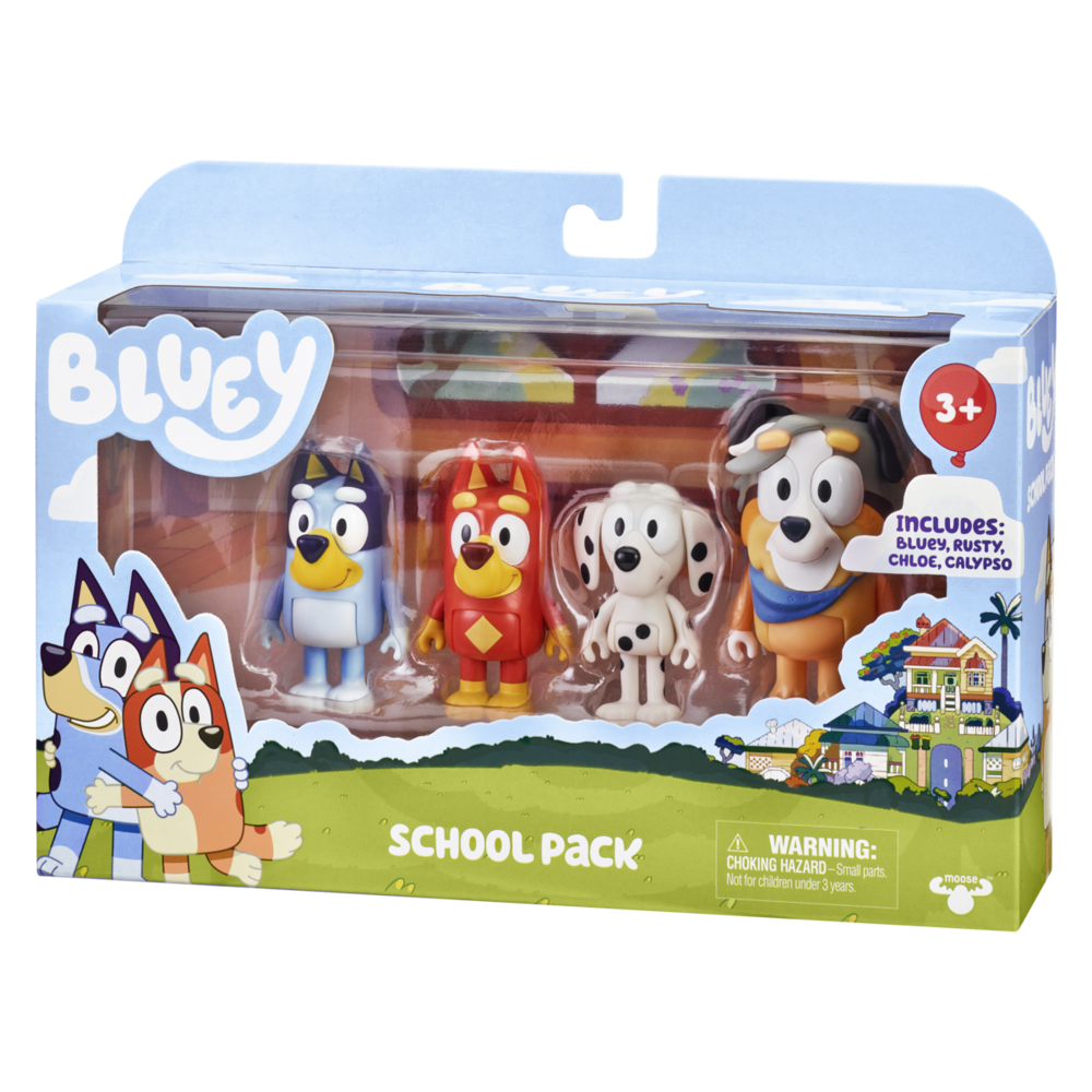4-Pack Figurines: Bluey, Chloe, Calypso & Rusty 5 4-Pack Figurines: Bluey, Chloe, Calypso & Rusty - Image 3