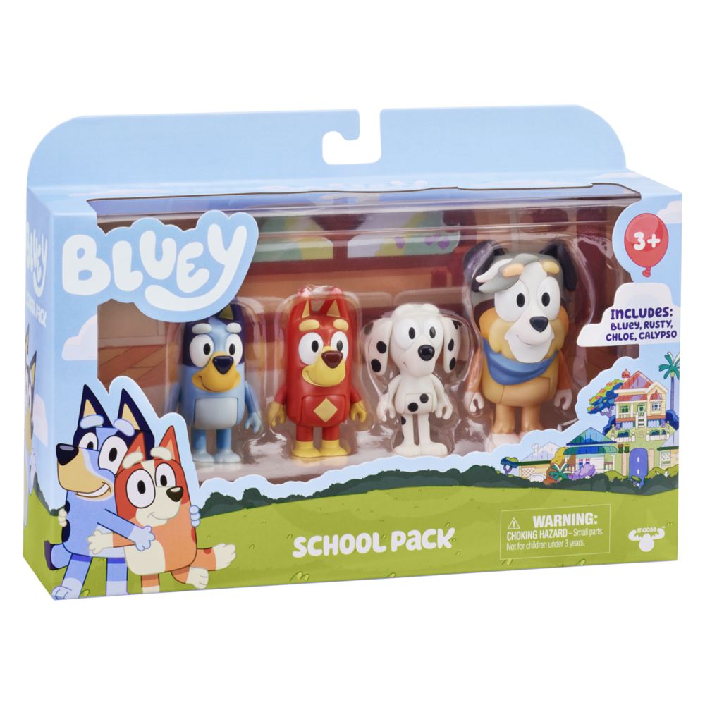 4-Pack Figurines: Bluey, Chloe, Calypso & Rusty 6 4-Pack Figurines: Bluey, Chloe, Calypso & Rusty - Image 4